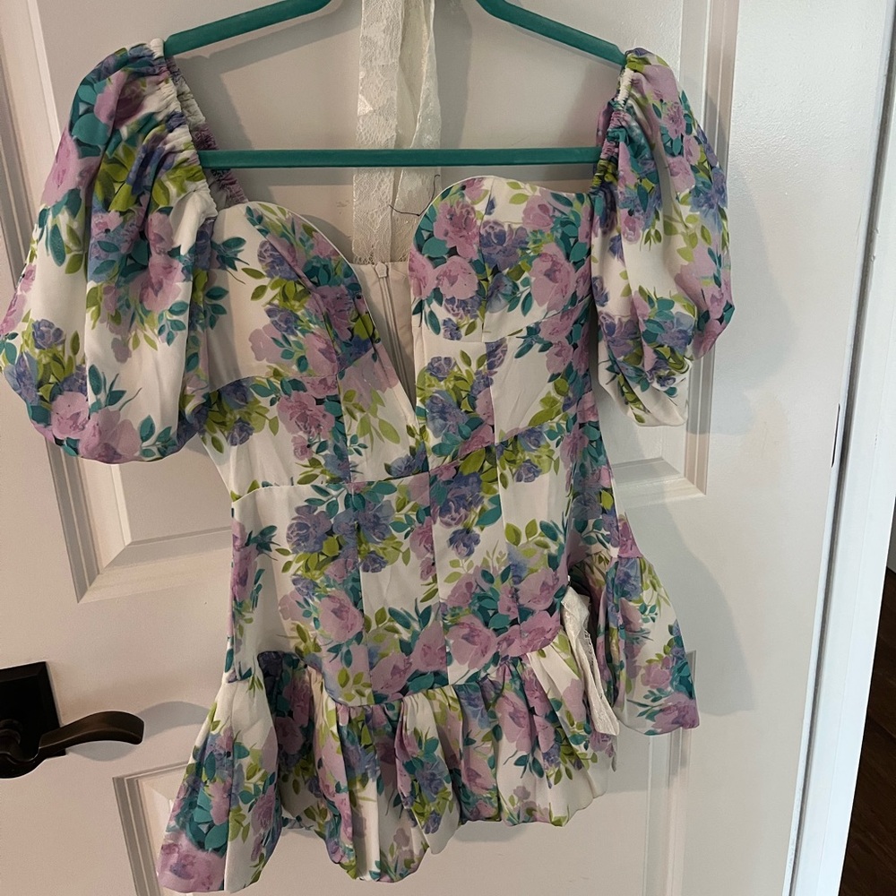 Floral Puff Sleeve dress